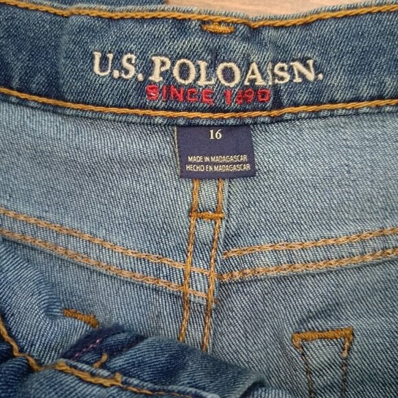 16👖U.S. Polo Assn. Boys Denim Jeans Size 16 - Picture 8 of 10